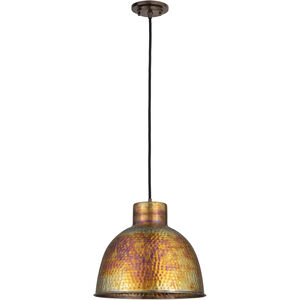 Charita 1 Light 14 inch Burnt Copper Pendant Ceiling Light