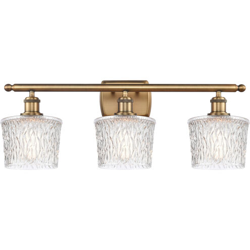 Ballston Niagra 3 Light 26 inch Brushed Brass Bath Vanity Light Wall Light, Ballston