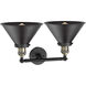 Franklin Restoration Briarcliff 2 Light 19 inch Black Antique Brass Bath Vanity Light Wall Light, Franklin Restoration