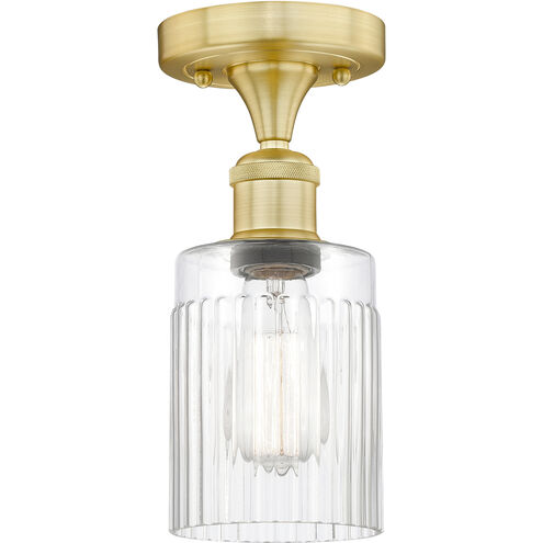 Hadley 1 Light 4.5 inch Satin Gold Semi-Flush Mount Ceiling Light
