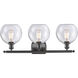 Ballston Athens LED 26 inch Oil Rubbed Bronze Bath Vanity Light Wall Light in Seedy Glass, Ballston