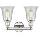 Hanover 2 Light 15.25 inch Polished Nickel Bath Vanity Light Wall Light in Fishnet