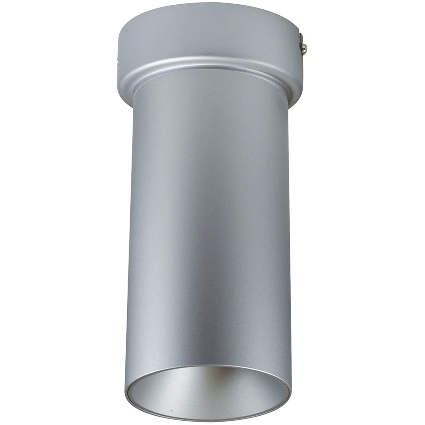 iLENE LED 4.38 inch Silver Surface Mount Mini Cylinder Ceiling Light in 1500, 4000K