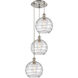 Ballston Athens Deco Swirl 3 Light 16.75 inch Pendant