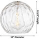 Ballston Athens Water Glass 3 Light 37 inch White and Polished Chrome Island Light Ceiling Light
