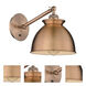 Adirondack 1 Light 8.13 inch Antique Copper Sconce Wall Light