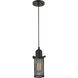 Austere Quincy Hall LED 5 inch Oil Rubbed Bronze Mini Pendant Ceiling Light, Austere