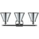 Ballston Appalachian 3 Light 26 inch Polished Chrome Bath Vanity Light Wall Light, Ballston