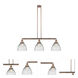 Franklin Restoration Seneca Falls 3 Light 39 inch Antique Copper Island Light Ceiling Light, Franklin Restoration