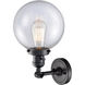 Franklin Restoration Large Beacon LED 8 inch Matte Black Sconce Wall Light, Franklin Restoration
