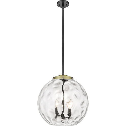 Ballston Athens Water Glass LED 15.75 inch Black Antique Brass Pendant Ceiling Light