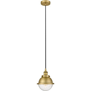 Edison Hampden LED 7 inch Brushed Brass Mini Pendant Ceiling Light