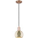 Arcadia Athens 1 Light 5.88 inch Antique Copper Mini Pendant Ceiling Light in Mercury