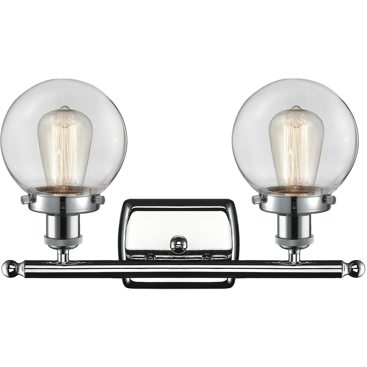 Ballston Beacon LED 16 inch Polished Chrome Bath Vanity Light Wall Light in Clear Glass, Ballston
