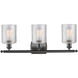 Ballston Cobbleskill LED 26 inch Oil Rubbed Bronze Bath Vanity Light Wall Light in Clear Glass, Ballston