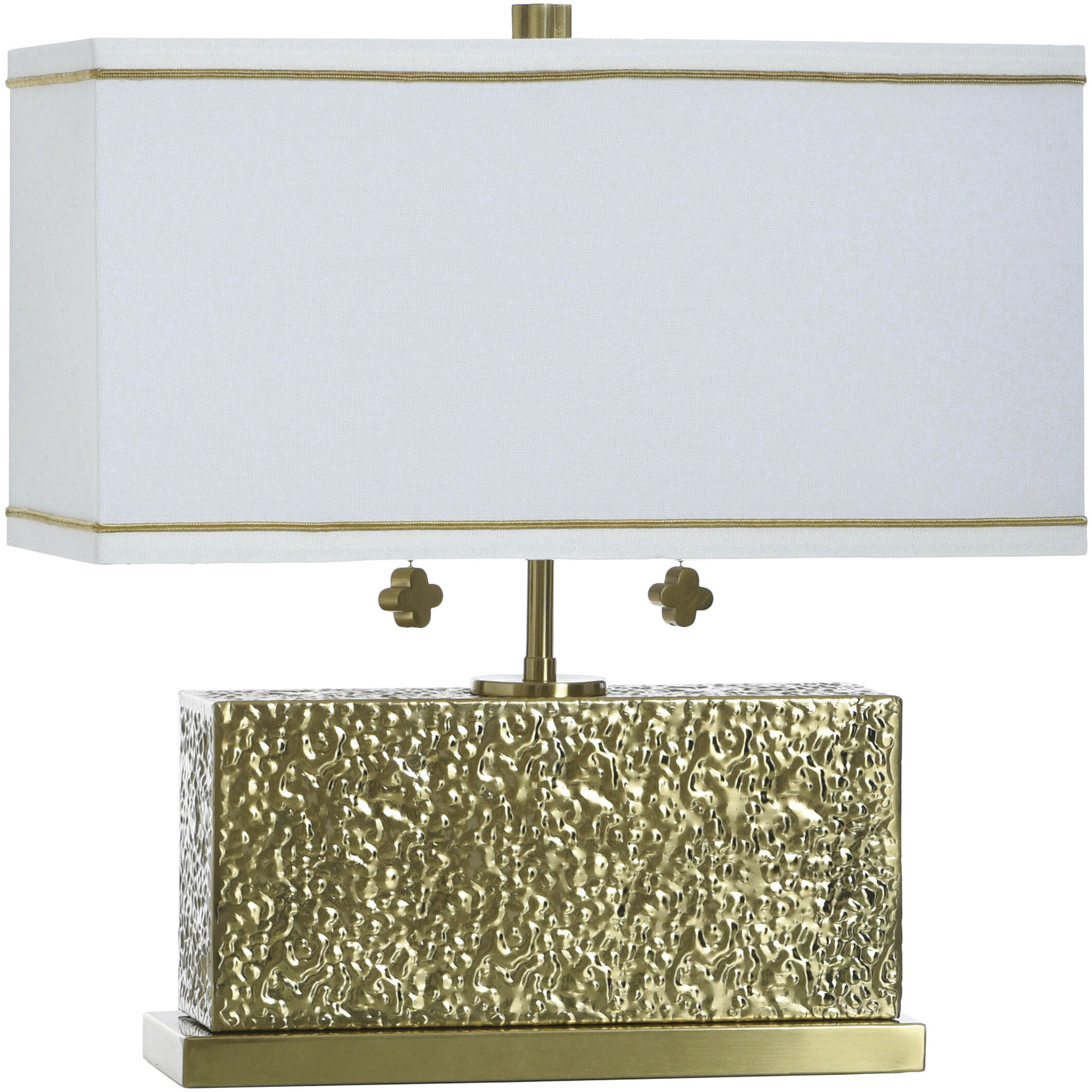 Eleanora 17 inch 60 watt Hammered Steel Table Lamp Portable Light