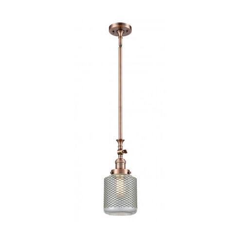 Franklin Restoration Stanton LED 6 inch Antique Copper Mini Pendant Ceiling Light, Franklin Restoration