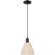 Natural Ballston Dome 1 Light 7.5 inch Matte Black Mini Pendant Ceiling Light