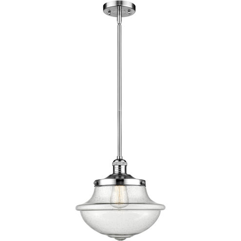 Franklin Restoration Oxford 1 Light 12 inch Polished Chrome Mini Pendant Ceiling Light in Incandescent, Seedy, Franklin Restoration