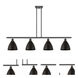 Ballston Dome 4 Light 48 inch Oil Rubbed Bronze Island Light Ceiling Light