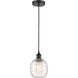 Edison Belfast LED 6 inch Matte Black Mini Pendant Ceiling Light