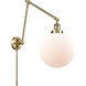 Extra Large Beacon 32 inch 60.00 watt Antique Brass Swing Arm Wall Light