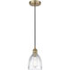 Edison Brookfield 1 Light 6 inch Antique Brass Mini Pendant Ceiling Light
