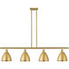 Ballston Dome LED 48 inch Satin Gold Island Light Ceiling Light