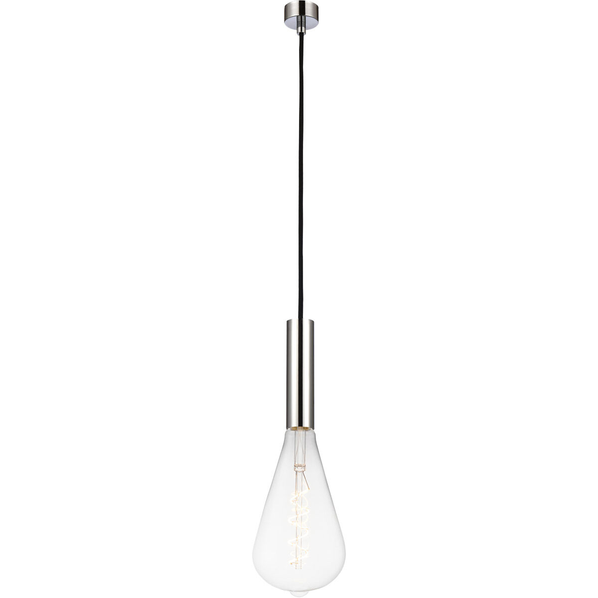 Ballston Edison LED 5 inch Polished Chrome Mini Pendant Ceiling Light