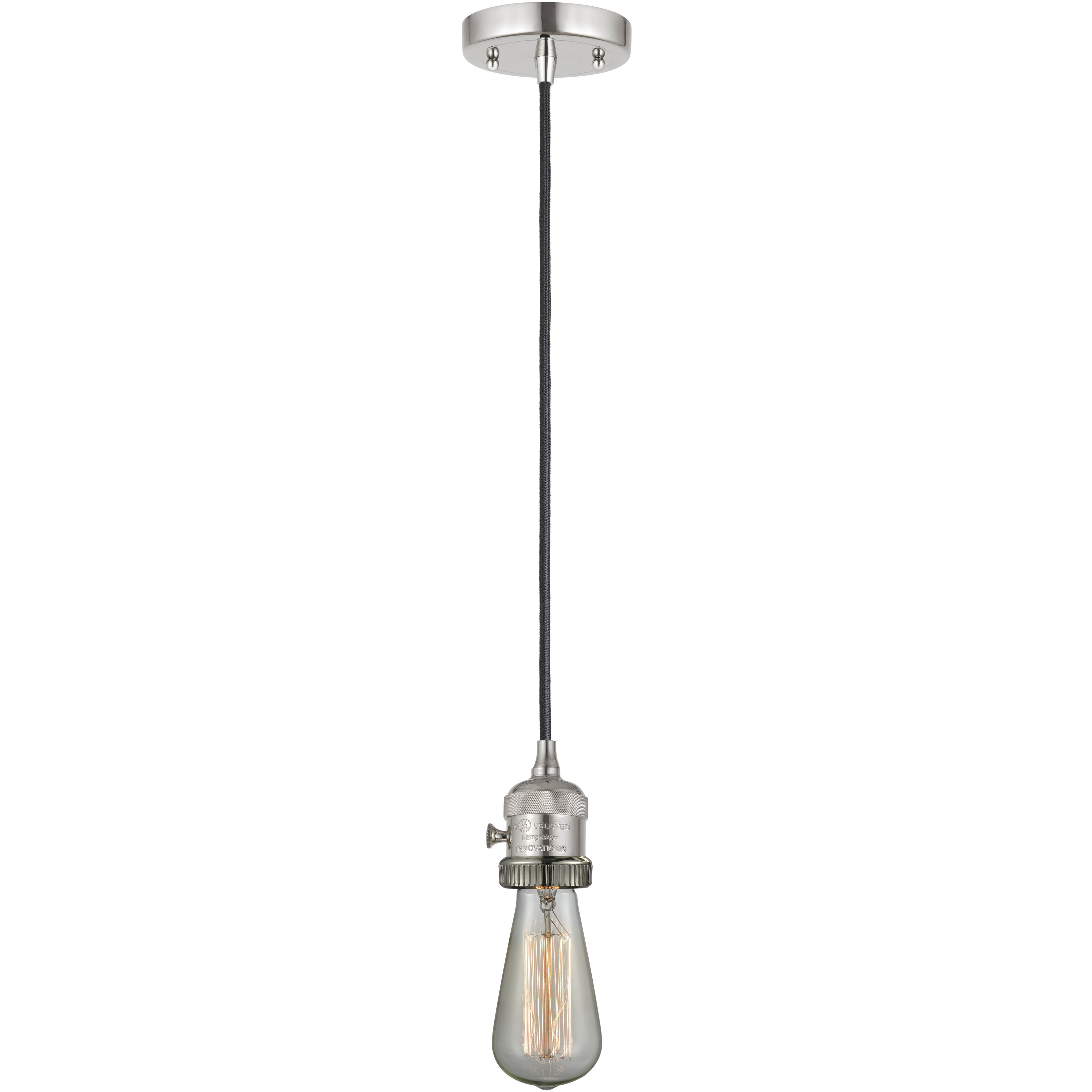 Franklin Restoration Addison 1 Light 5 inch Polished Nickel Mini Pendant Ceiling Light in Incandescent