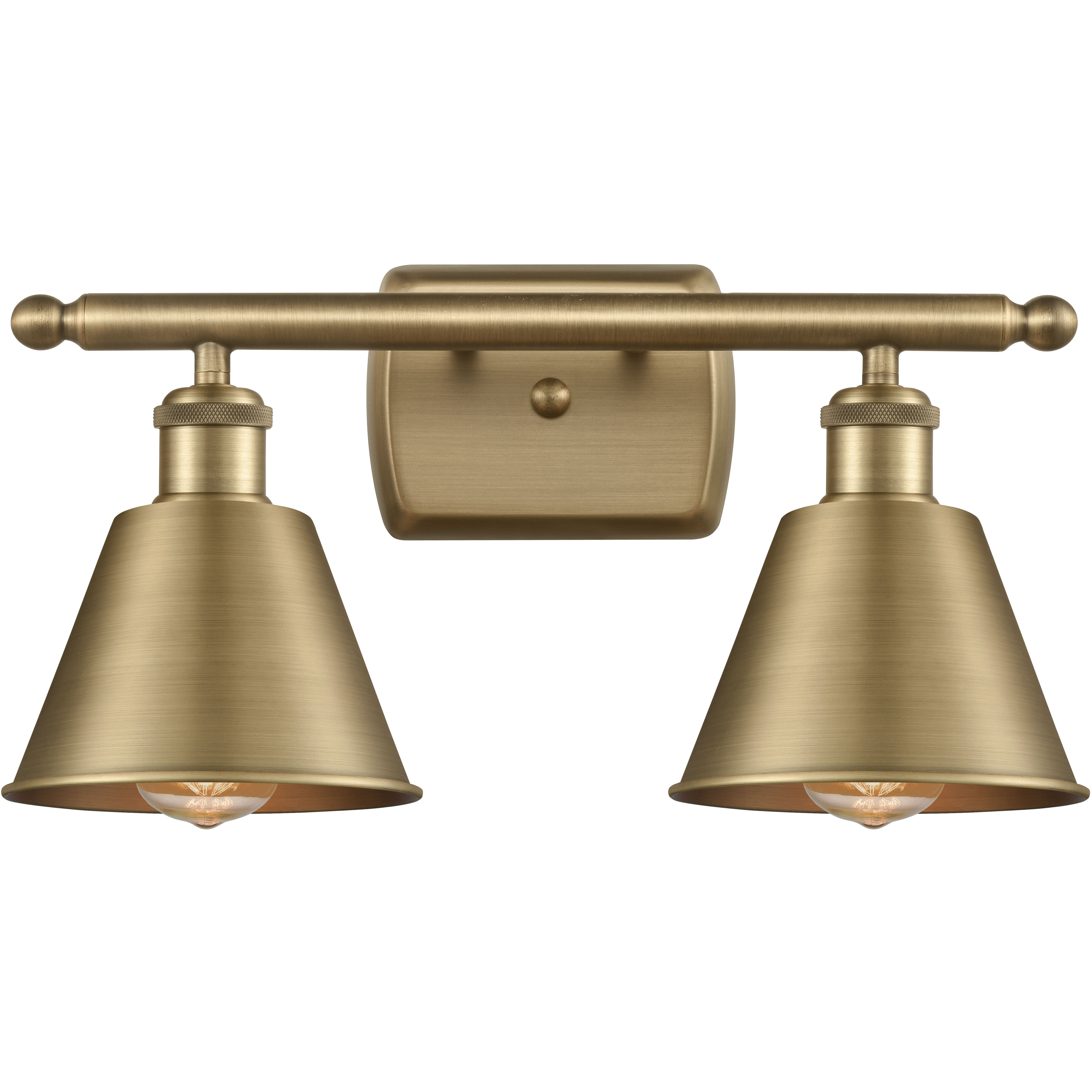 Ballston Smithfield LED 16 inch Brushed Brass Bath Vanity Light Wall Light, Ballston