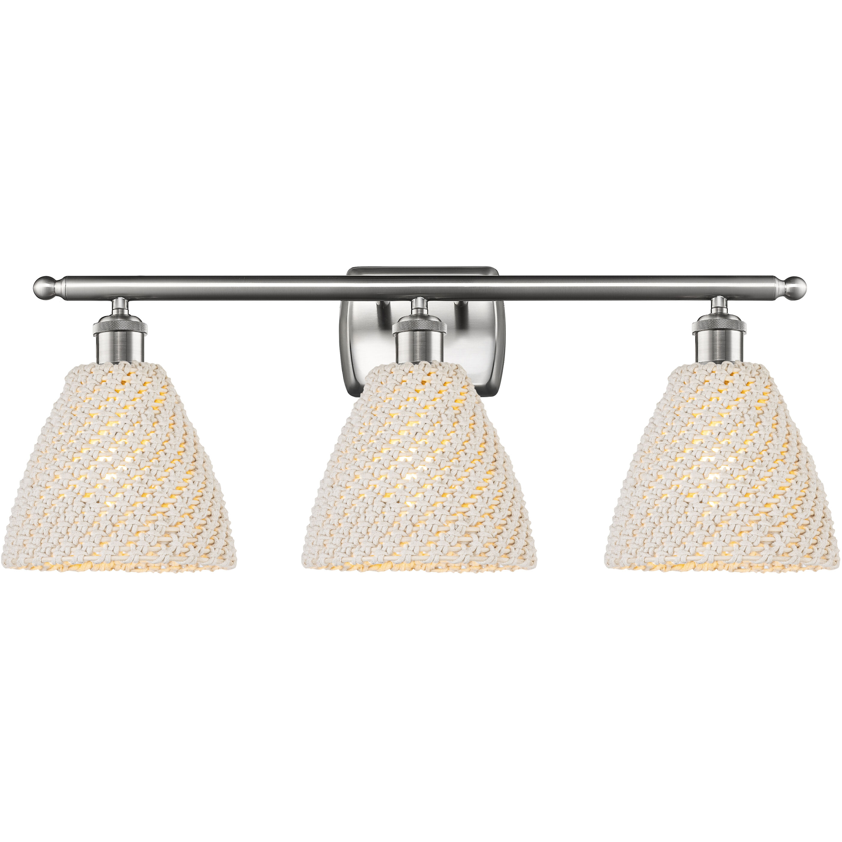 Ballston Bristol Natural 3 Light 27.50 inch Bathroom Vanity Light
