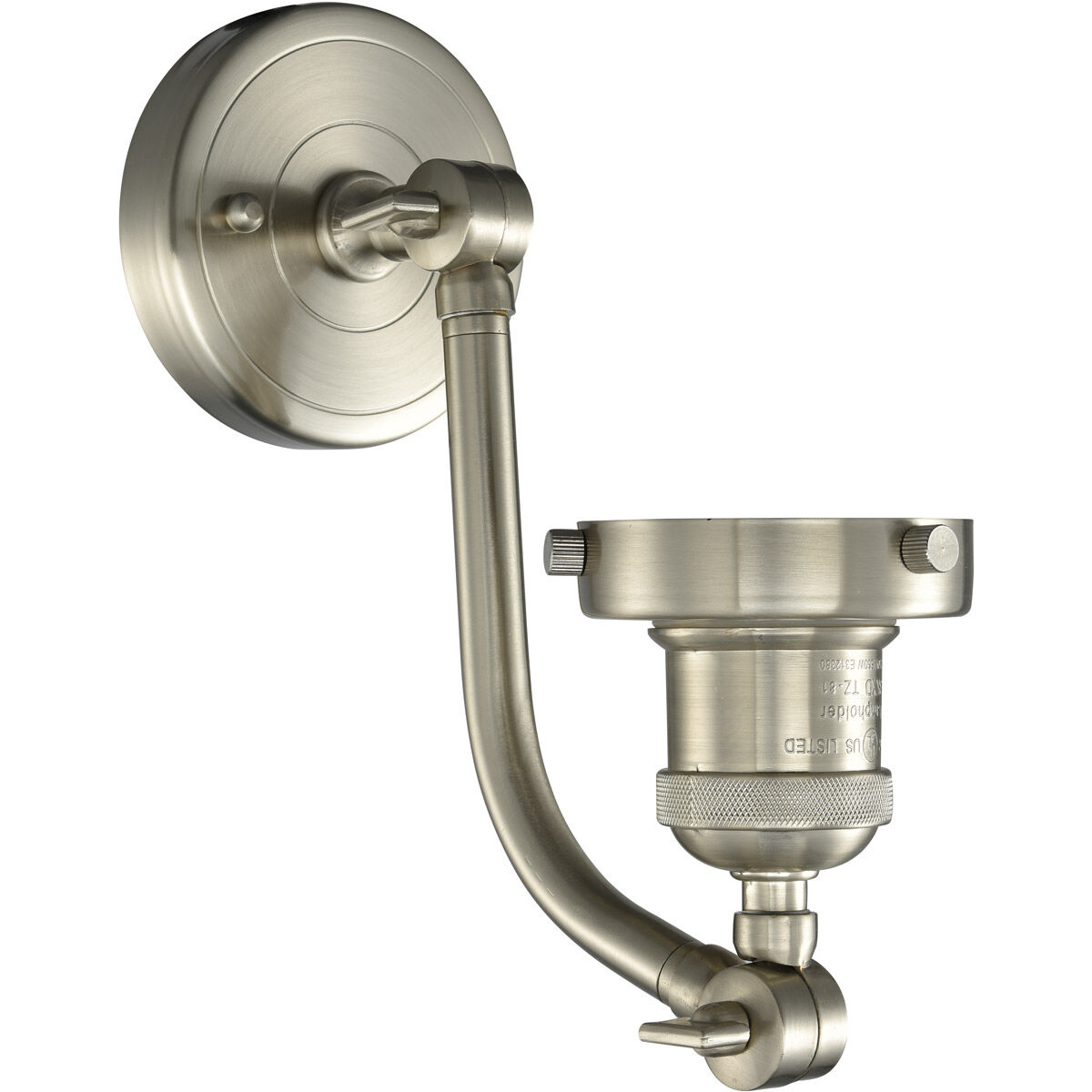 Franklin Restoration Bare Bulb LED 4.5 inch Brushed Satin Nickel Sconce Wall Light, Franklin Restoration