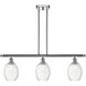Ballston Preston Island Light Ceiling Light in Polished Chrome, Clear Glass