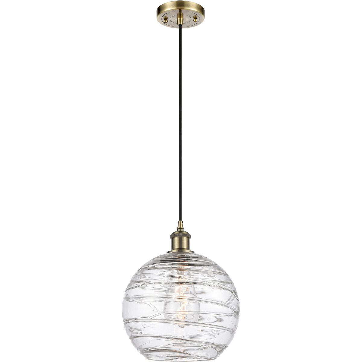 Swirl pendant light outlet