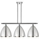 Ballston Dome 3 Light 39 inch Polished Chrome Island Light Ceiling Light