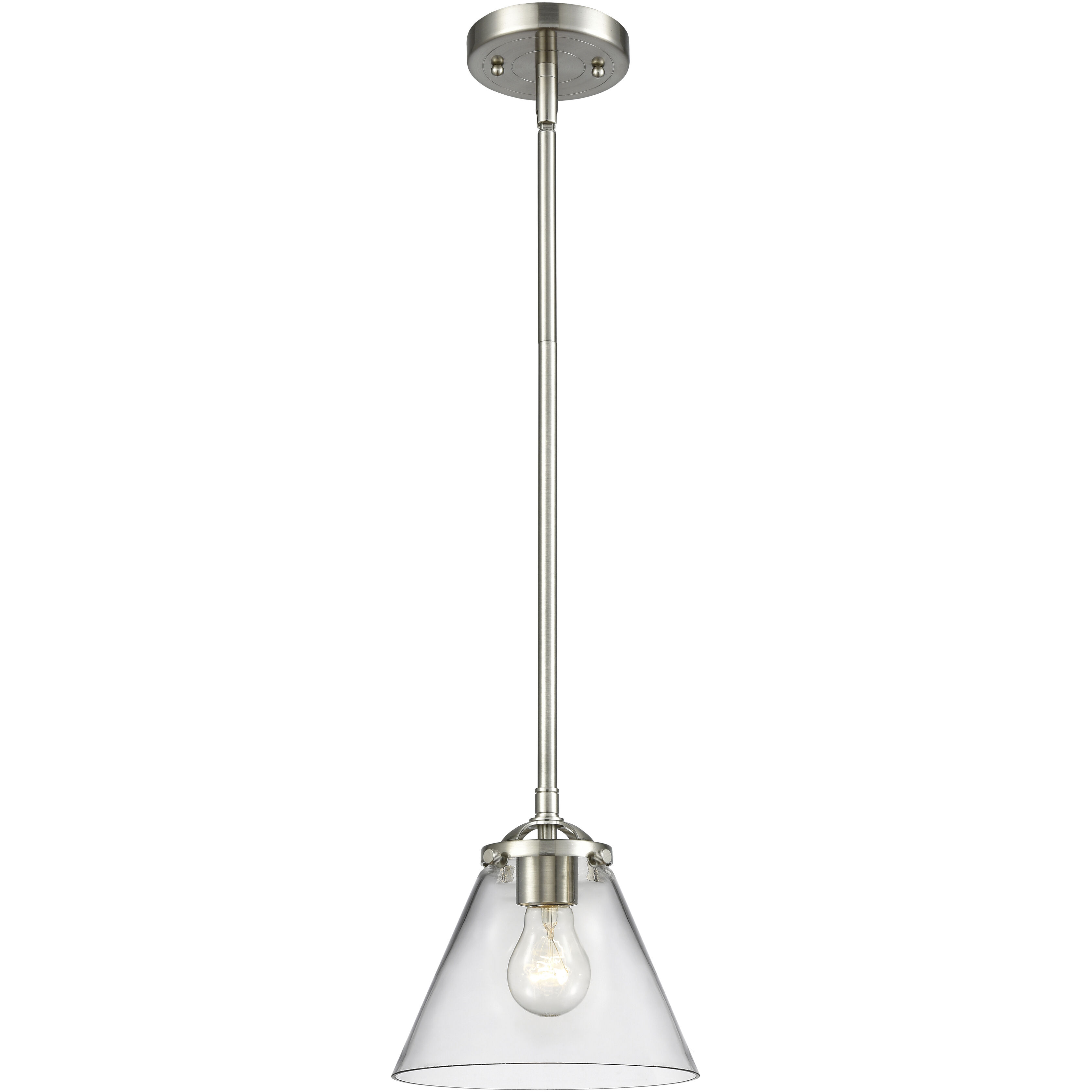Nouveau Large Cone 1 Light 7.75 inch Mini Pendant