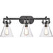Newton Cone LED 27 inch Matte Black Bath Vanity Light Wall Light