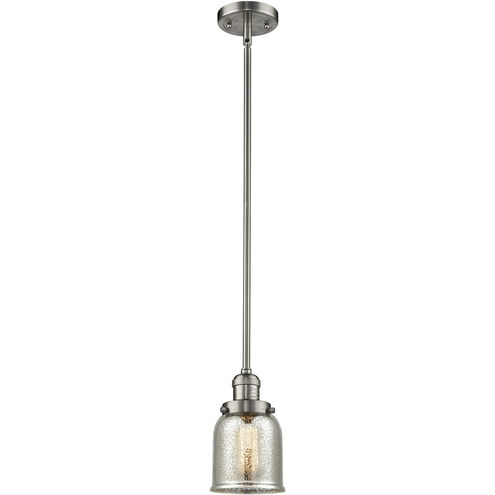 Franklin Restoration Bell 1 Light 5 inch Brushed Satin Nickel Mini Pendant Ceiling Light in Incandescent, Silver Plated Mercury, Franklin Restoration