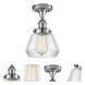 Fulton 1 Light 6.5 inch Polished Chrome Semi-Flush Mount Ceiling Light