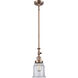 Franklin Restoration Canton 1 Light 6.5 inch Antique Copper Mini Pendant Ceiling Light in Incandescent, Clear, Franklin Restoration