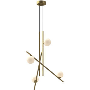Amara LED 18.38 inch Brushed Gold Chandelier Ceiling Light