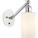 Ballston Clymer 1 Light 5 inch White and Polished Chrome Sconce Wall Light