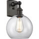 Ballston Athens LED 8 inch Oil Rubbed Bronze Sconce Wall Light in Clear Glass
