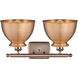 Adirondack 2 Light 18 inch Antique Copper Bath Vanity Light Wall Light