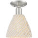 Downtown Urban Natural Ballston Dome 1 Light 7.50 inch Semi-Flush Mount