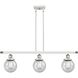 Ballston Beacon LED 36 inch White and Polished Chrome Island Light Ceiling Light in Seedy Glass