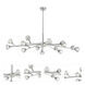 Aurora 16 Light 48 inch Satin Nickel Chandelier Ceiling Light