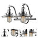 Franklin Restoration Railroad 2 Light 18 inch Polished Chrome Bath Vanity Light Wall Light, Franklin Restoration