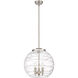 Ballston Deco Swirl 3 Light 15.75 inch Pendant